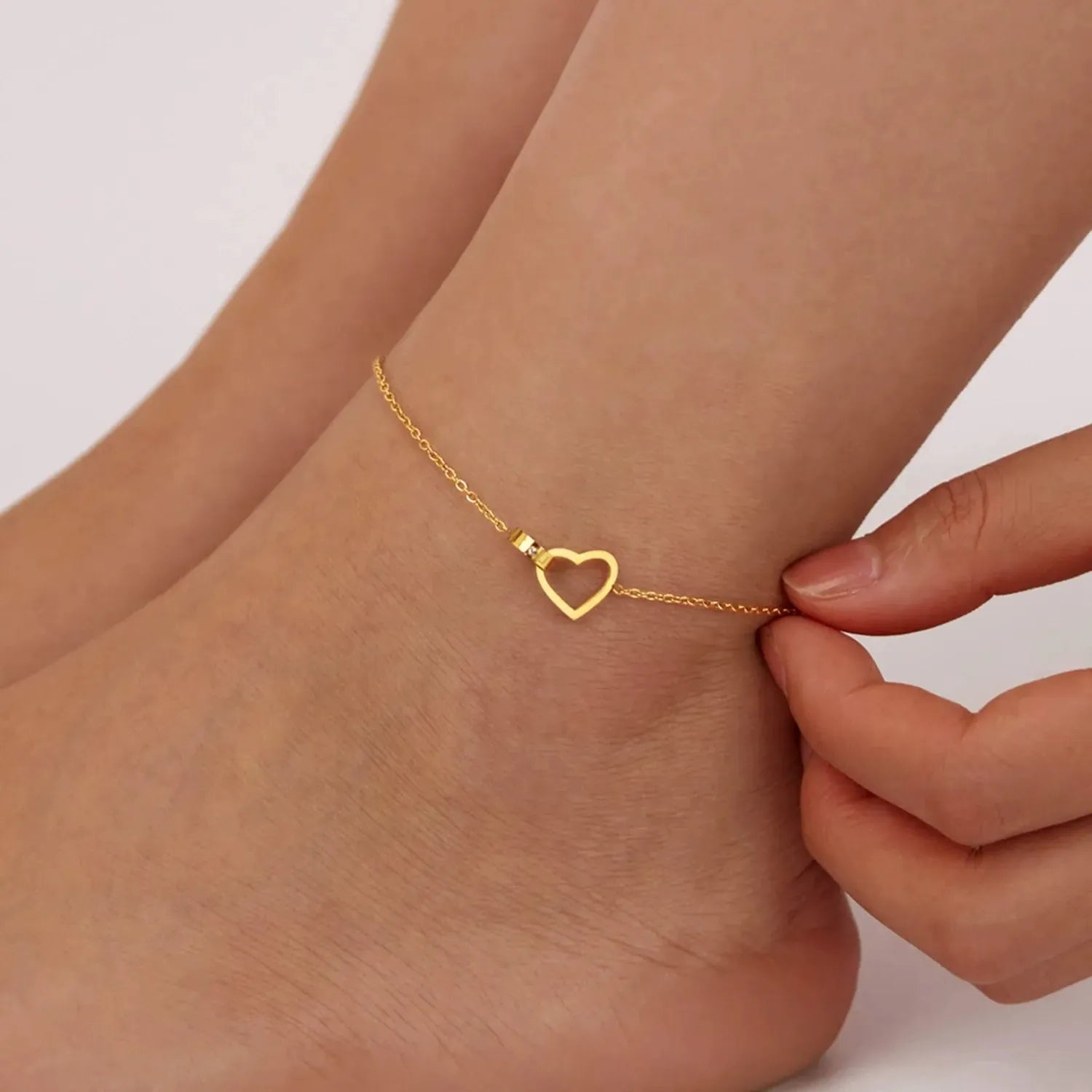 Élise Heart Link Anklet