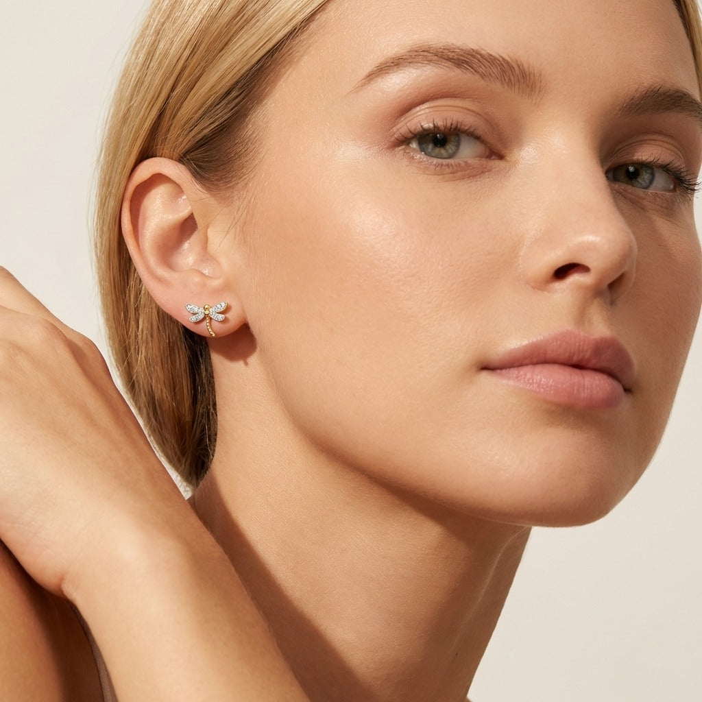 Camila Dragonfly Stud Earrings
