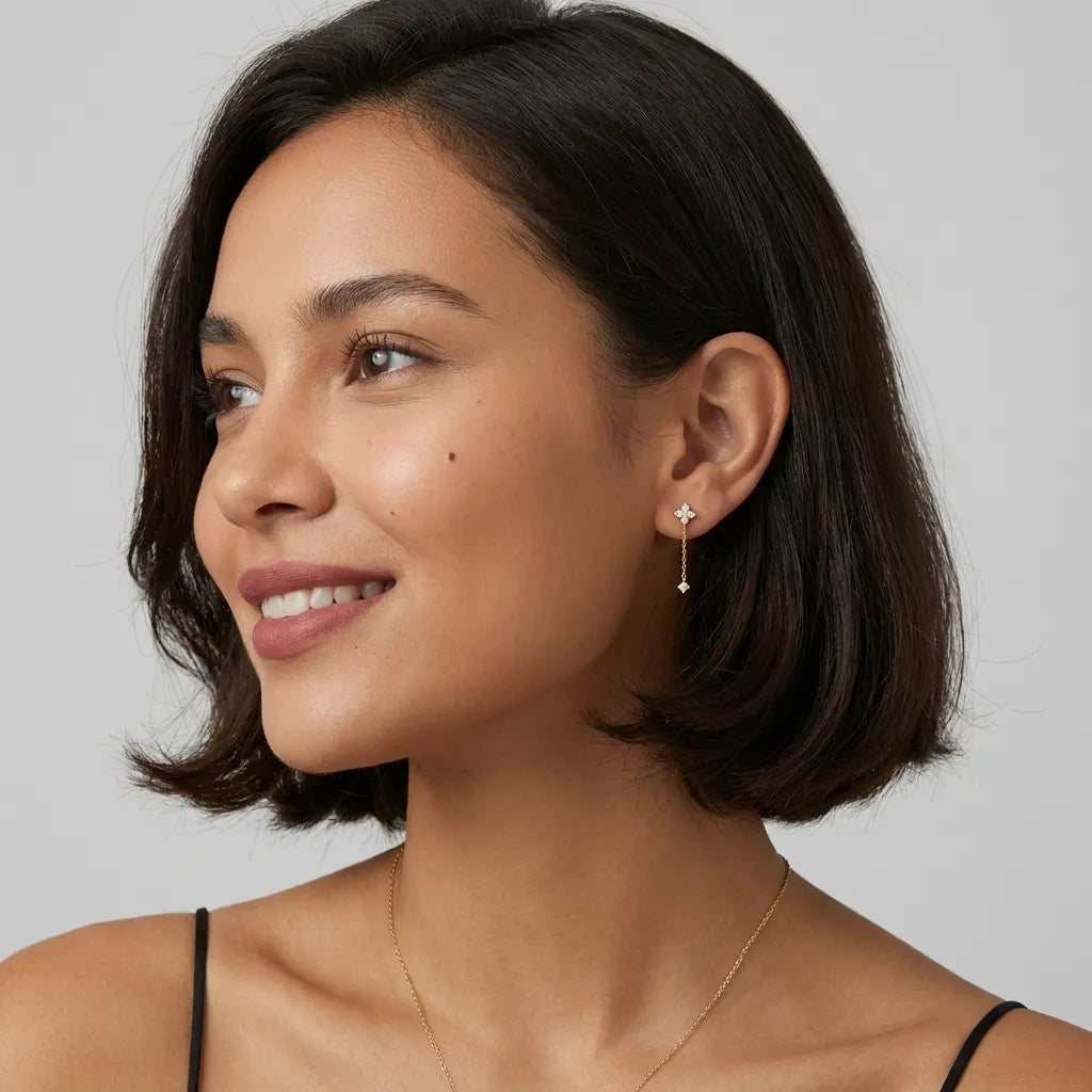 Mia Crystal Drop Earrings