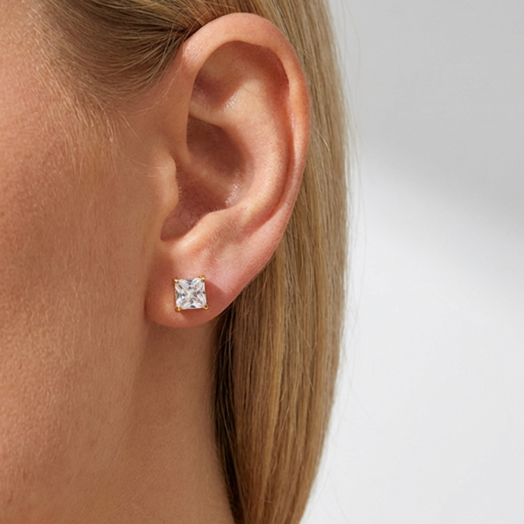 Mia Square Stud Earrings