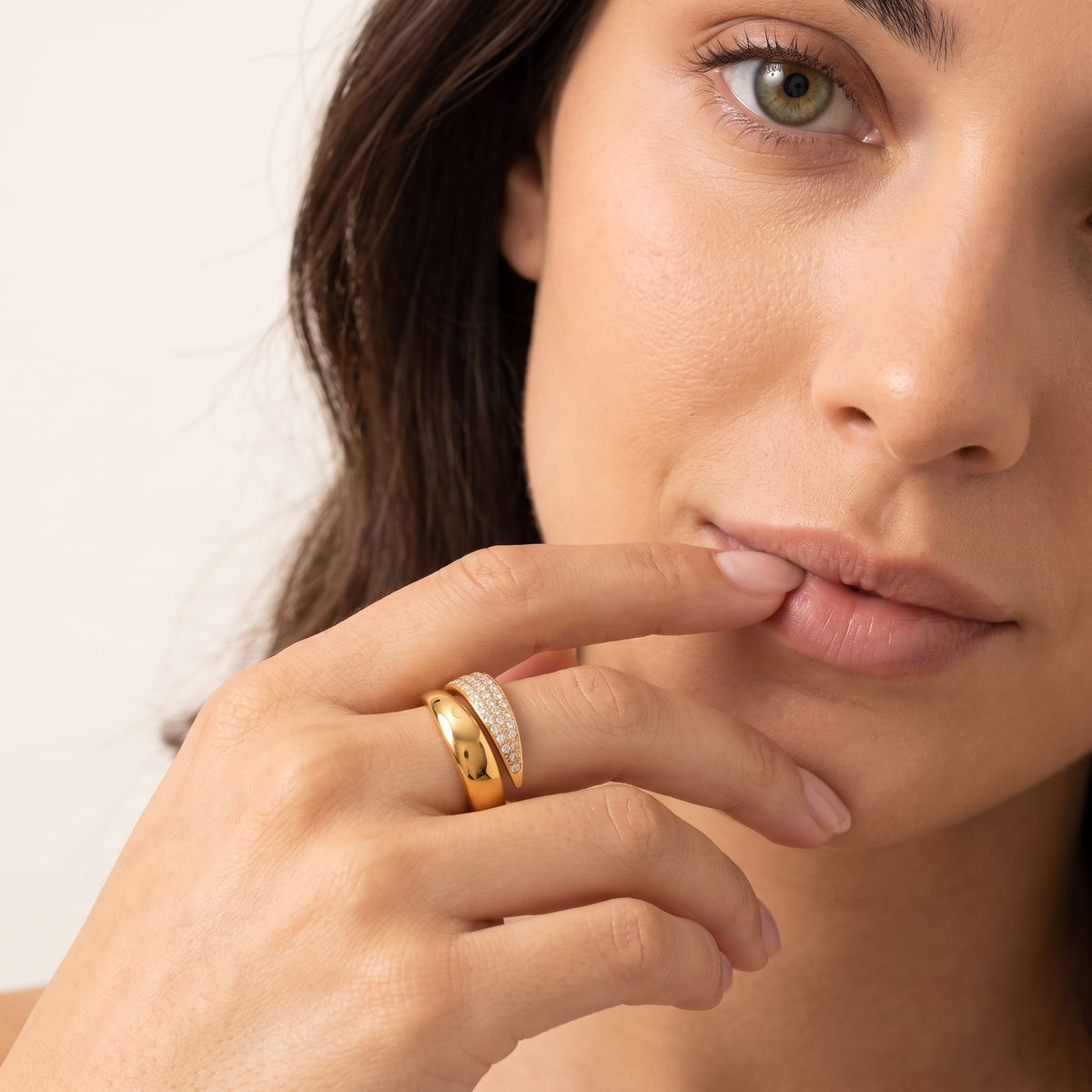 Pavé Bypass Ring