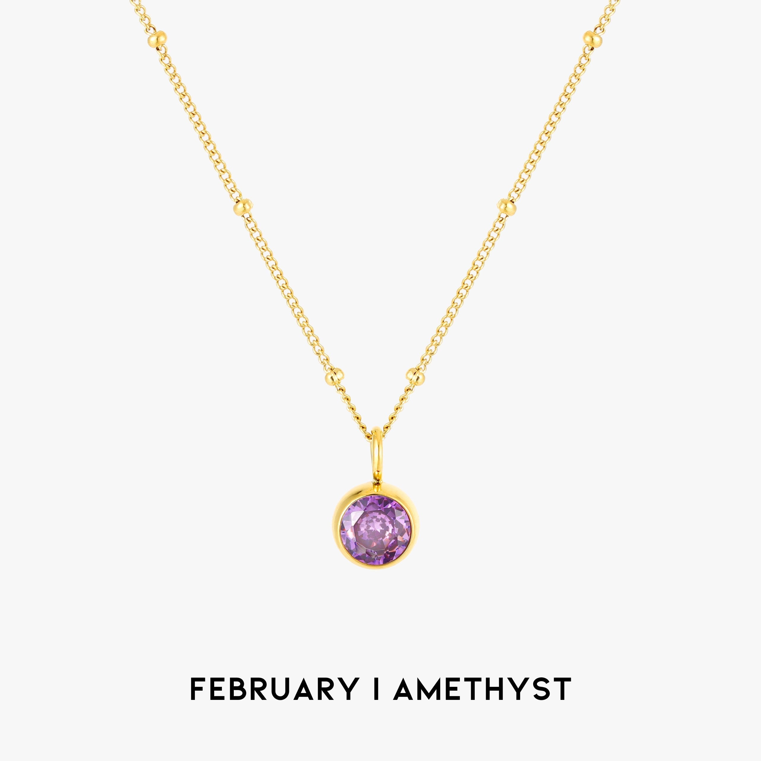 Amélie Birthstone Pedant Necklace