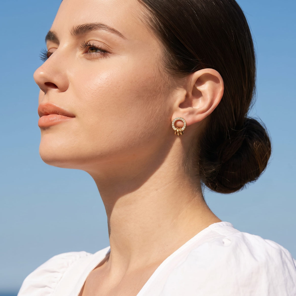 Ring Charm Studs