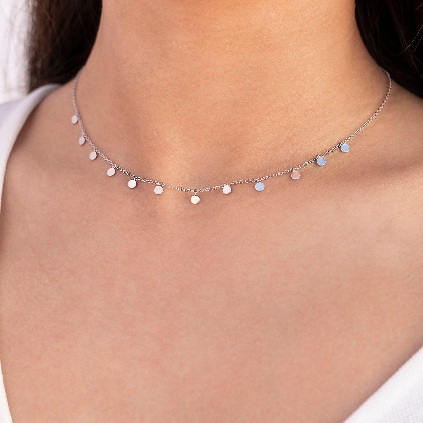 Francia Dot Charm Necklace
