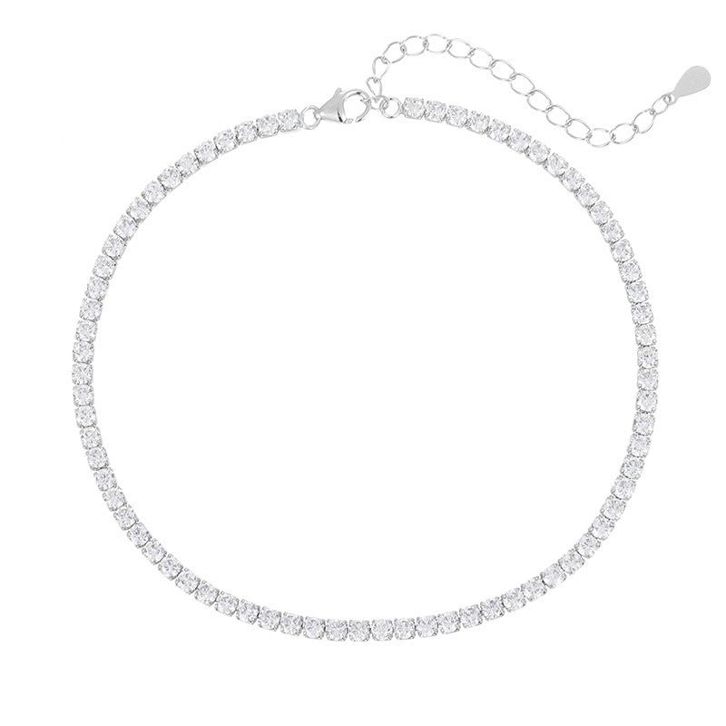 Emma Crystals Tennis Anklet