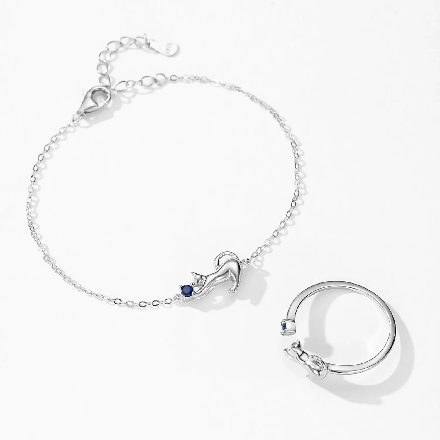 Lilou Silver Kitten Bracelet