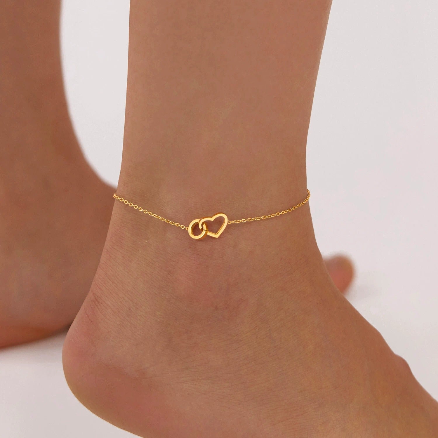 Élise Heart Link Anklet