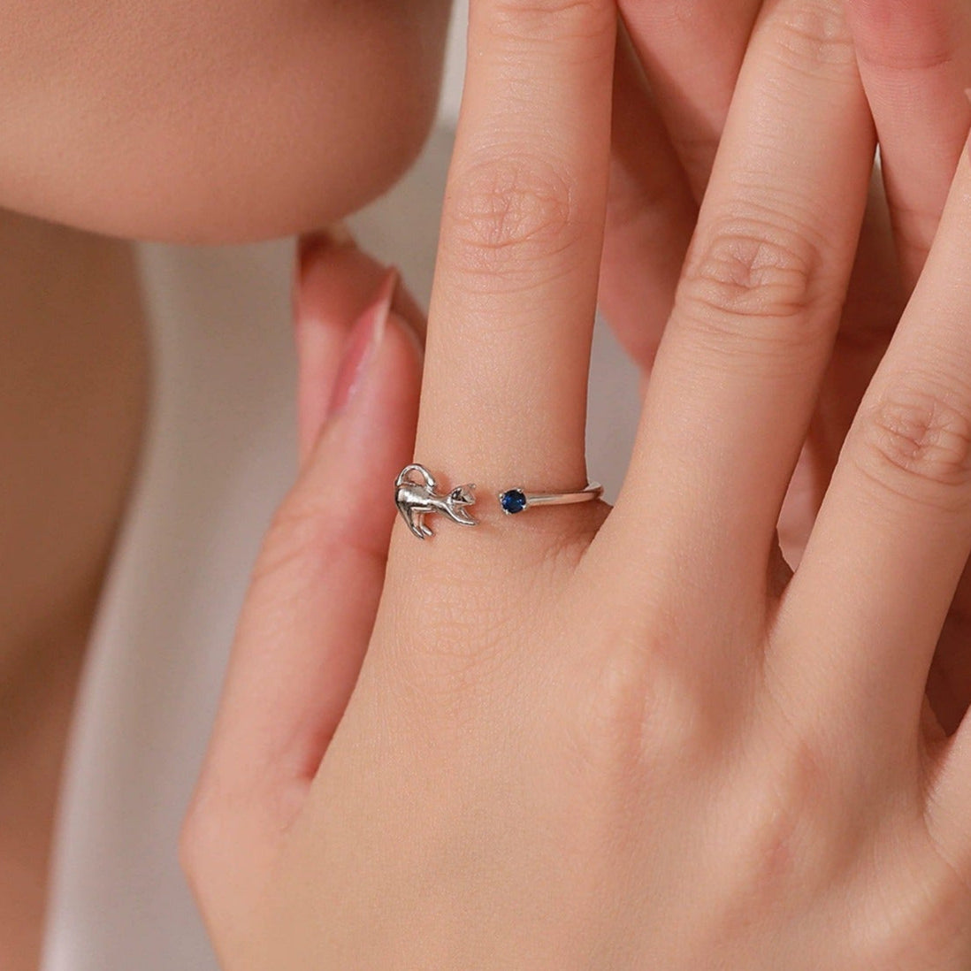 Lilou Silver Kitten Ring