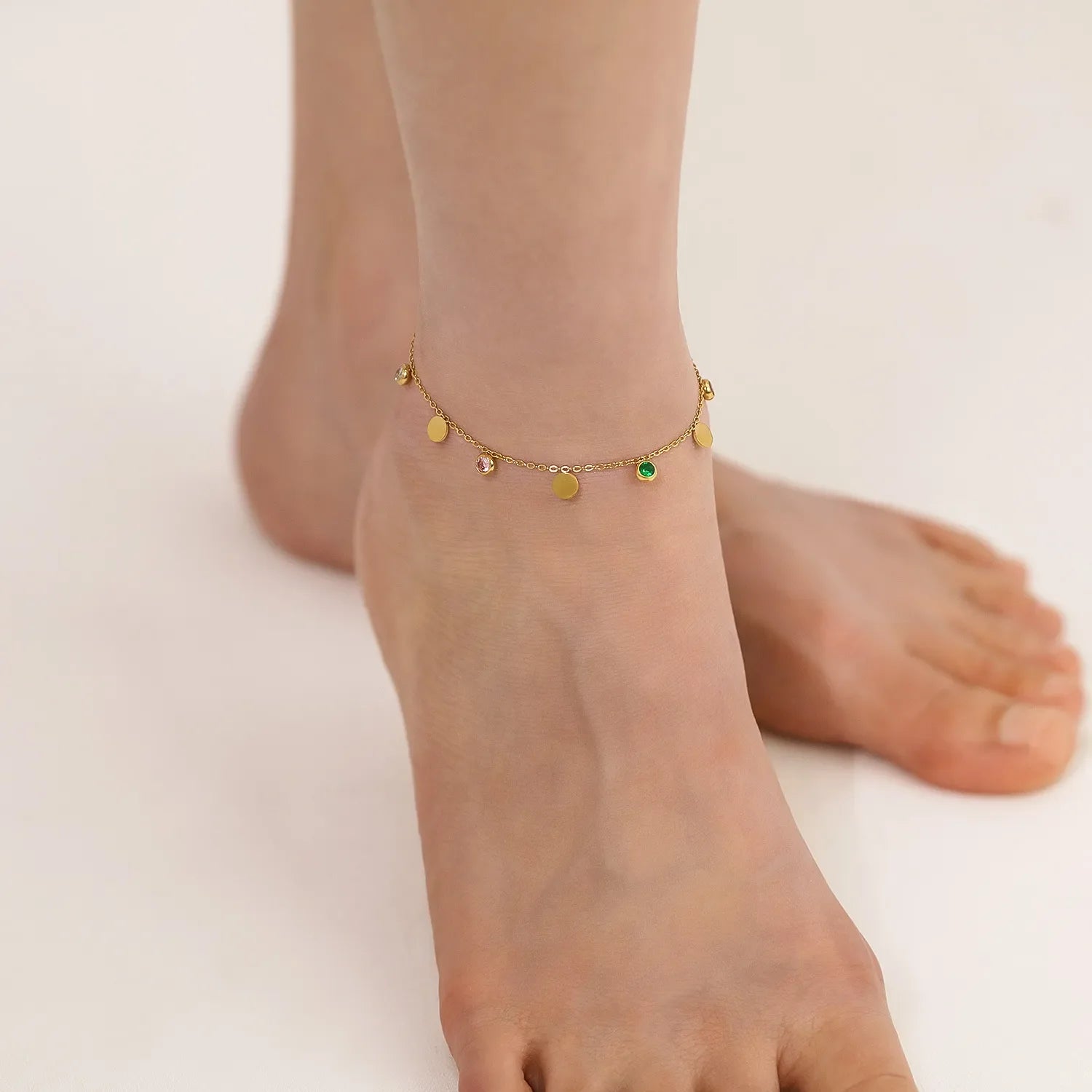 Léna Gold Drops Anklet