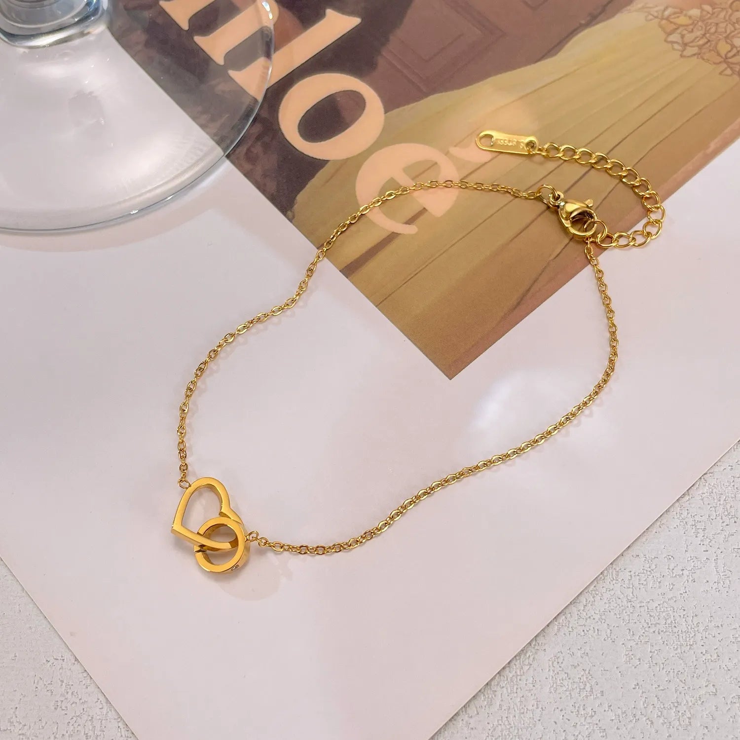 Élise Heart Link Anklet