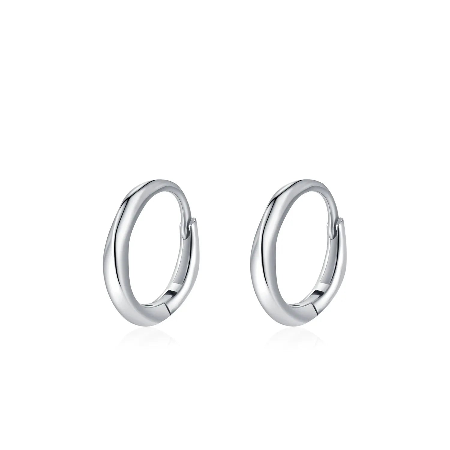 Lilou Silver Wave Hoops