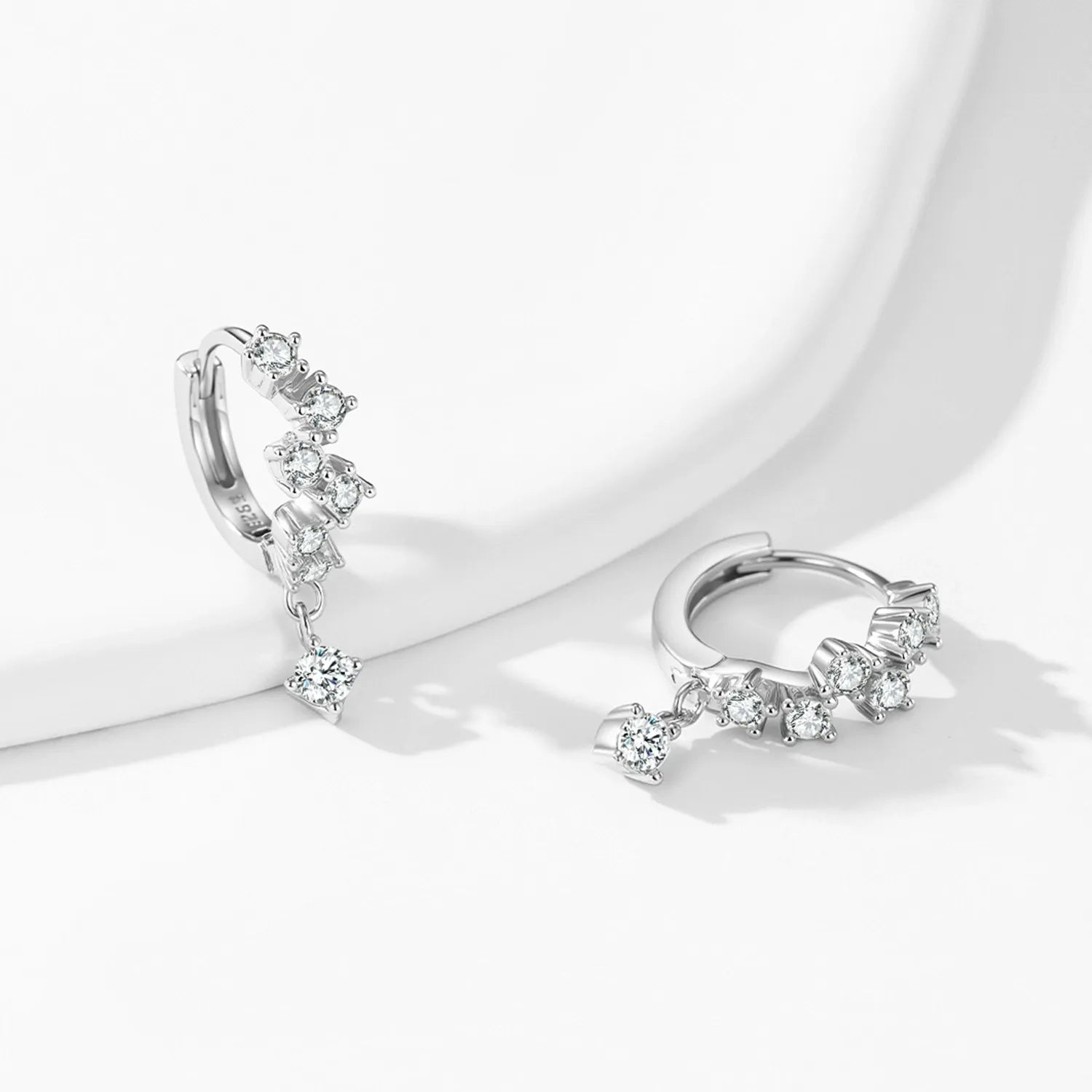 Lydia Crystal Drop Hoops