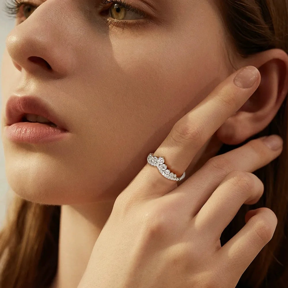 Lydia Crystal Crown Ring