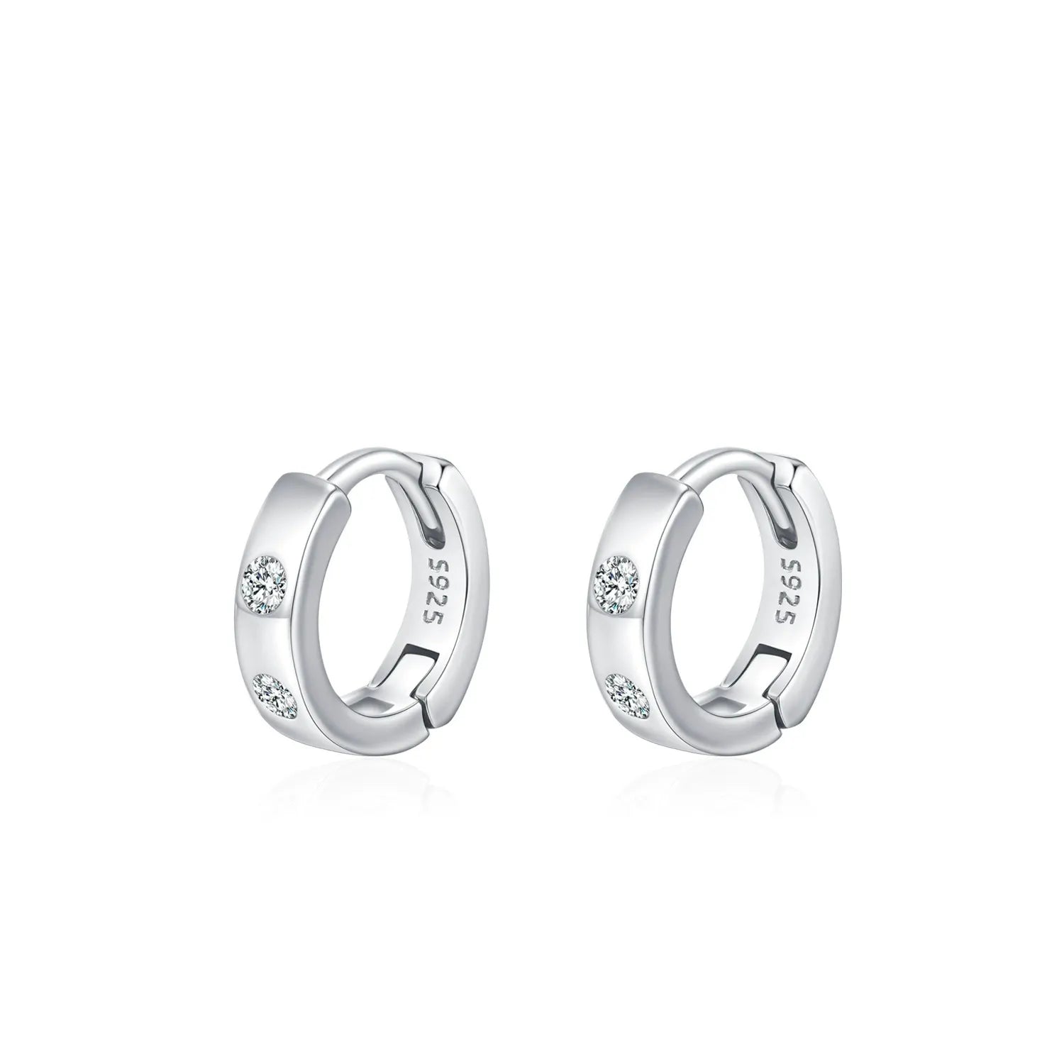 Lilou Minimalist Silver Hoops