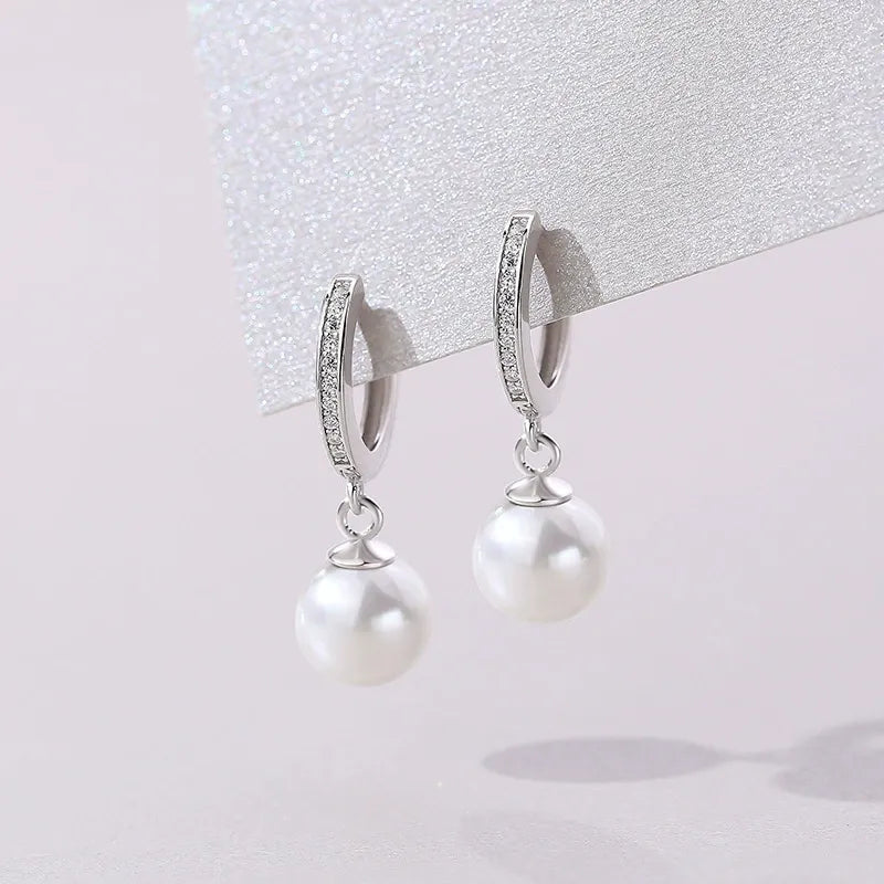 Anaïs Pavé Pearl Earrings