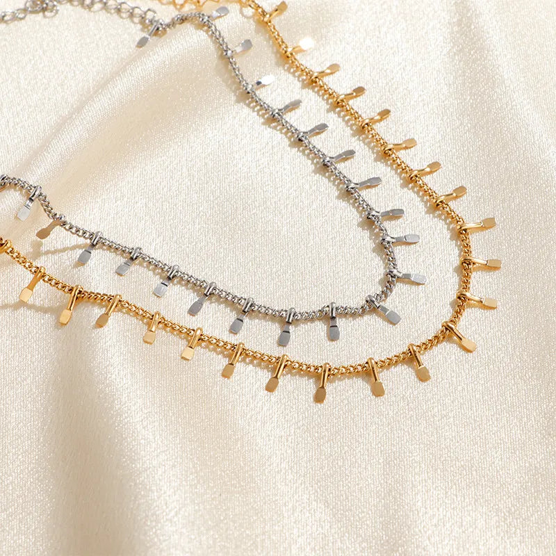 Élise Gold Tassel Anklet