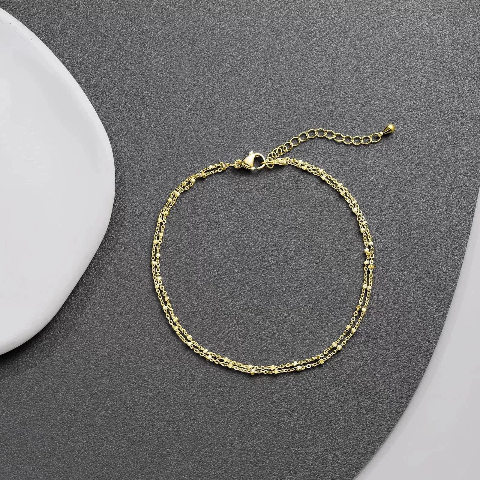 Wren Layered Chain Anklet