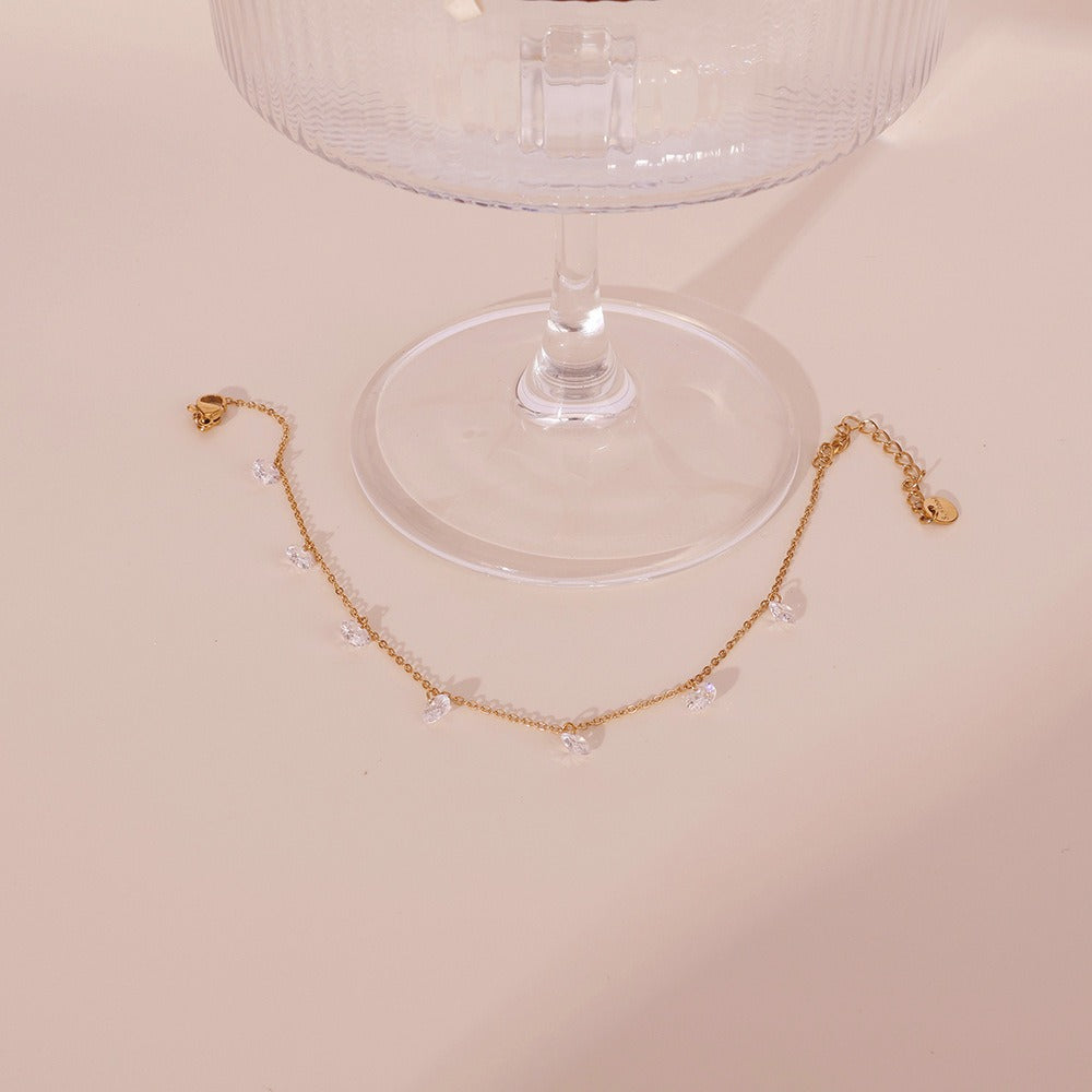 Amélie Sparkle Charms Anklet