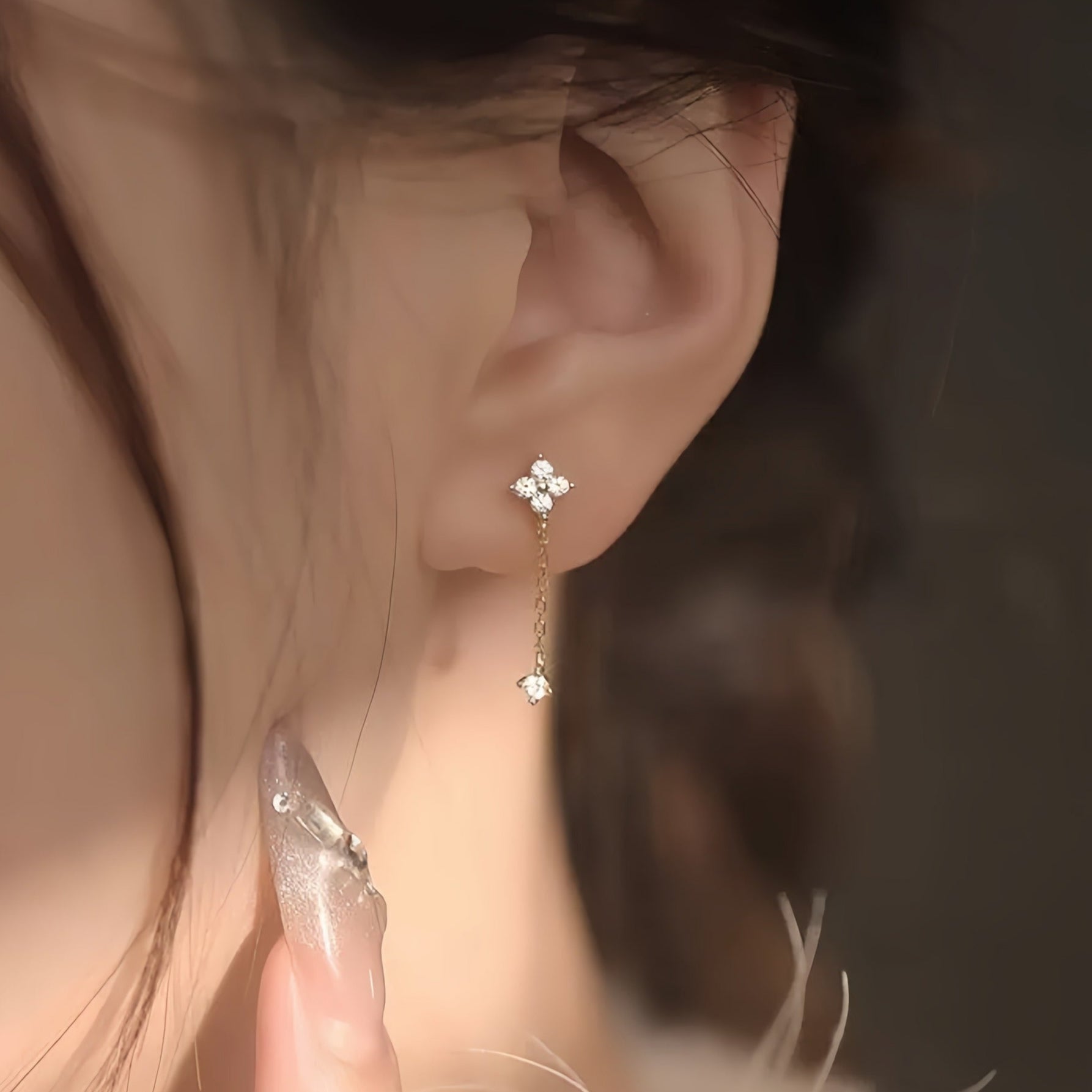 Mia Crystal Drop Earrings