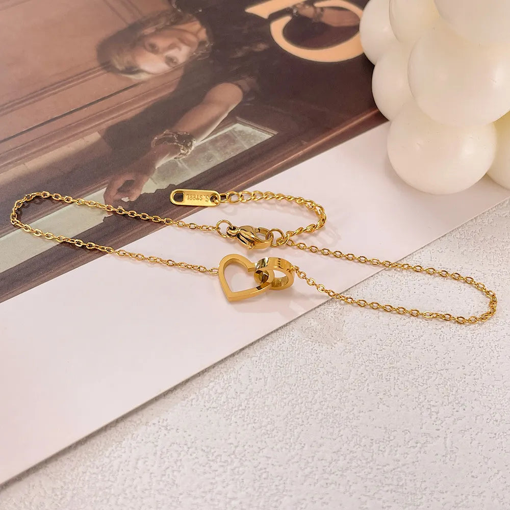 Élise Heart Link Anklet