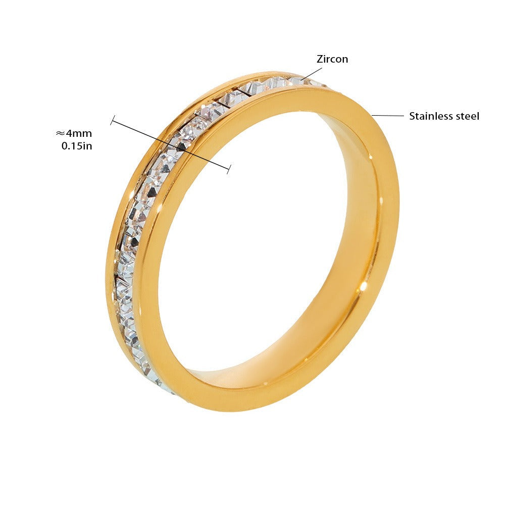 Unna Crystal Line Ring