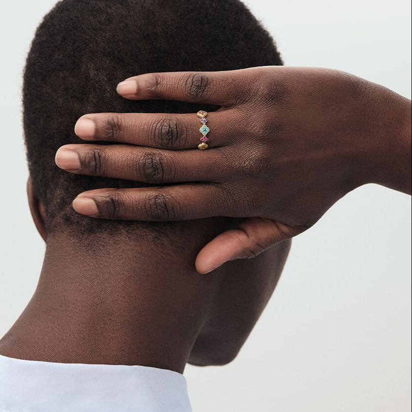 Aurélie Gold Cluster Ring