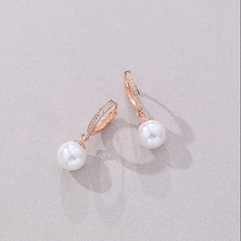 Anaïs Pavé Pearl Earrings