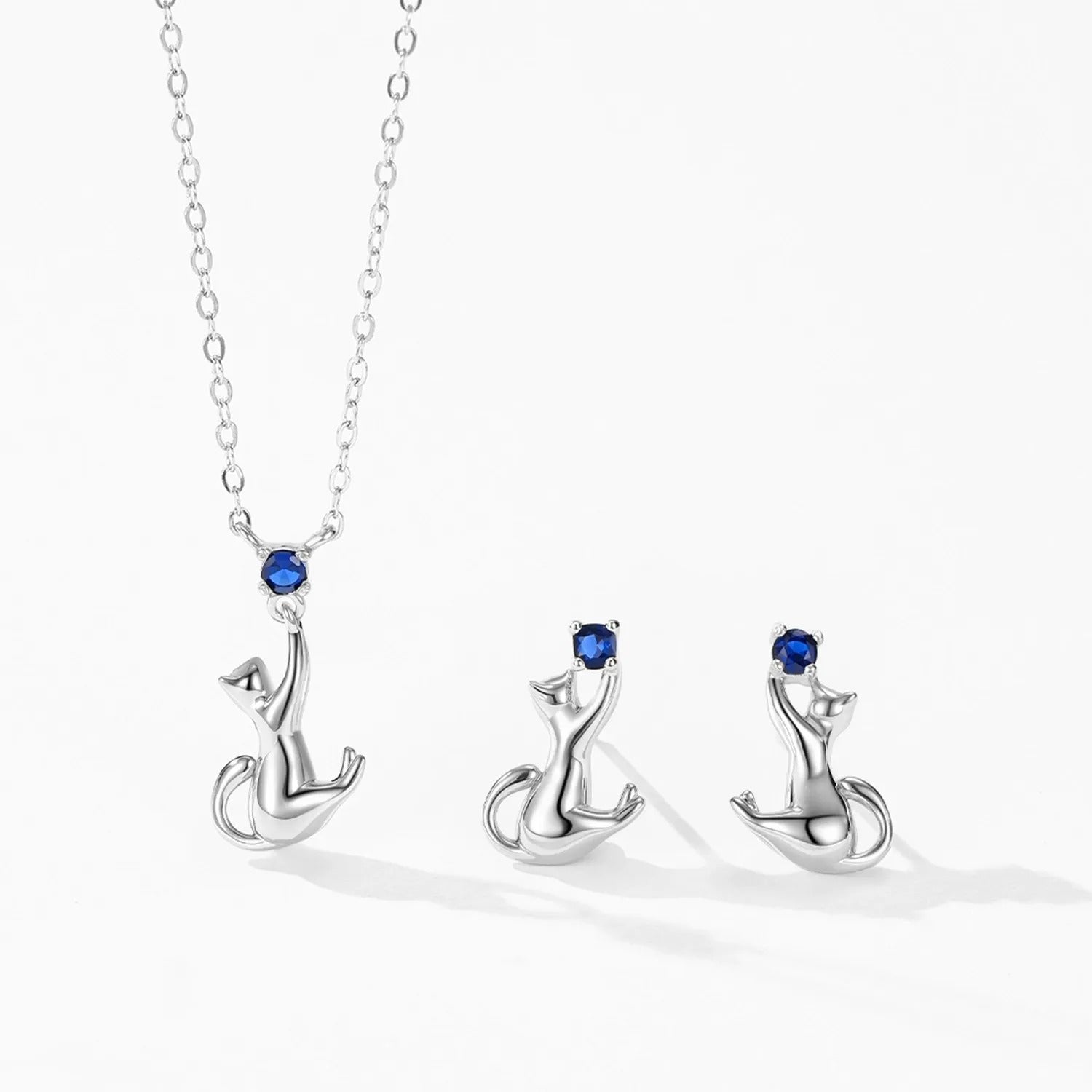 Lilou Silver Kitten Necklace