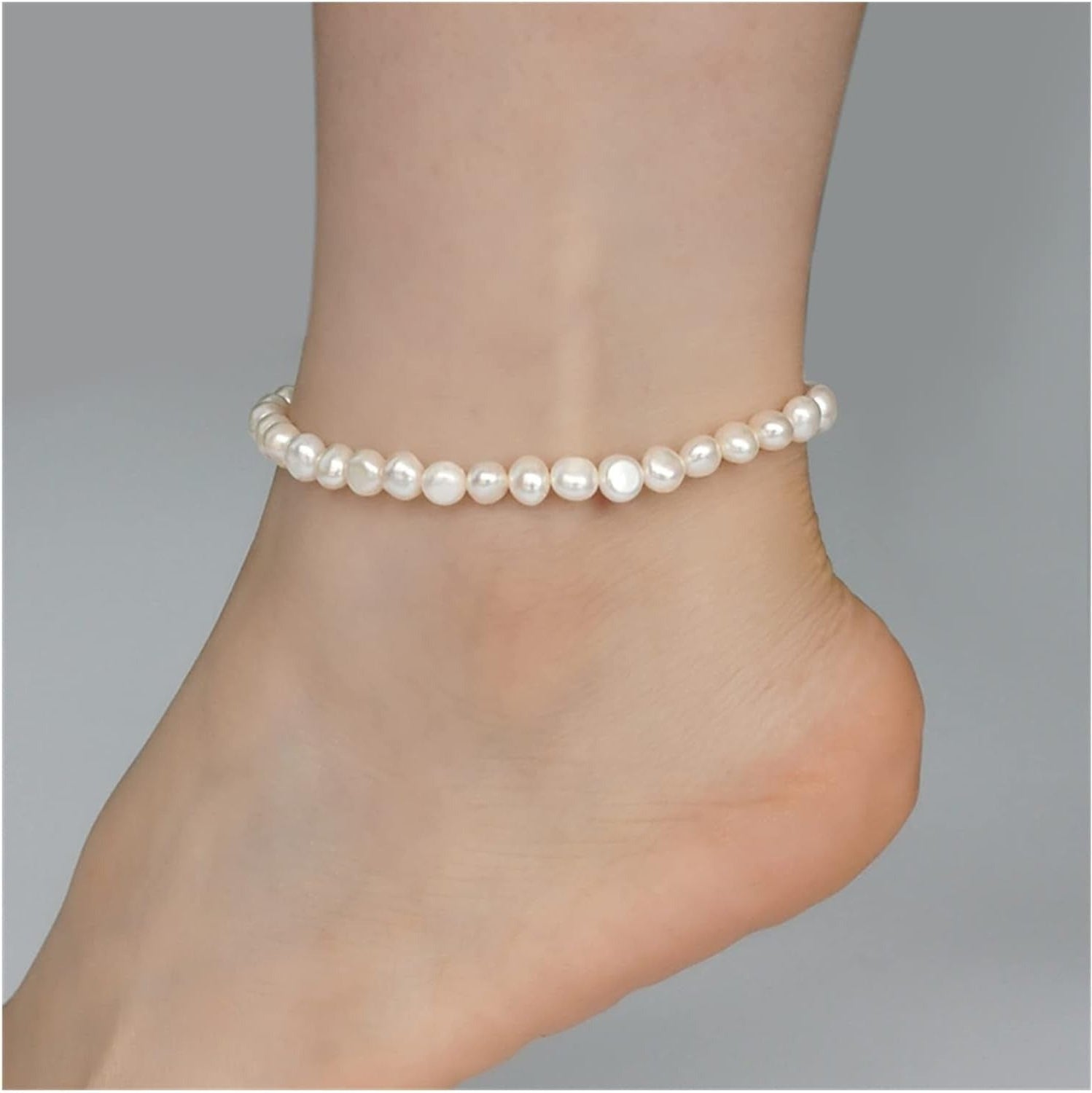 Olivia Organic Pearl Anklet