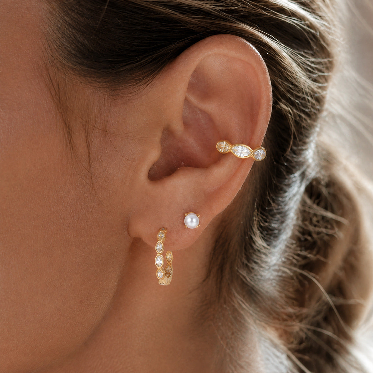 Marquise Ear Cuffs
