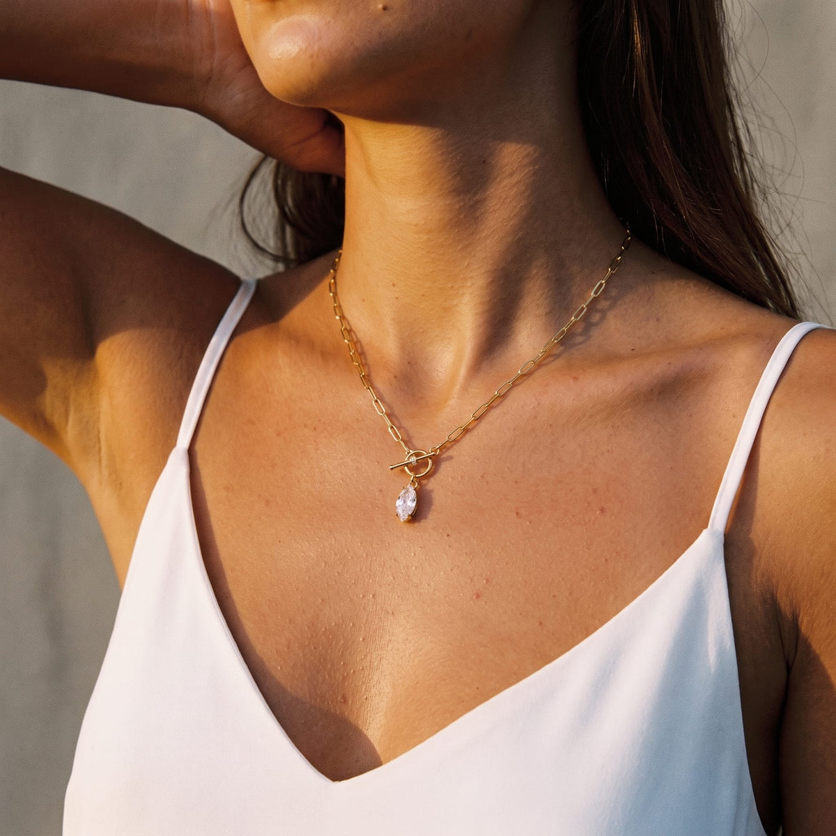 Marquise Toggle Necklace