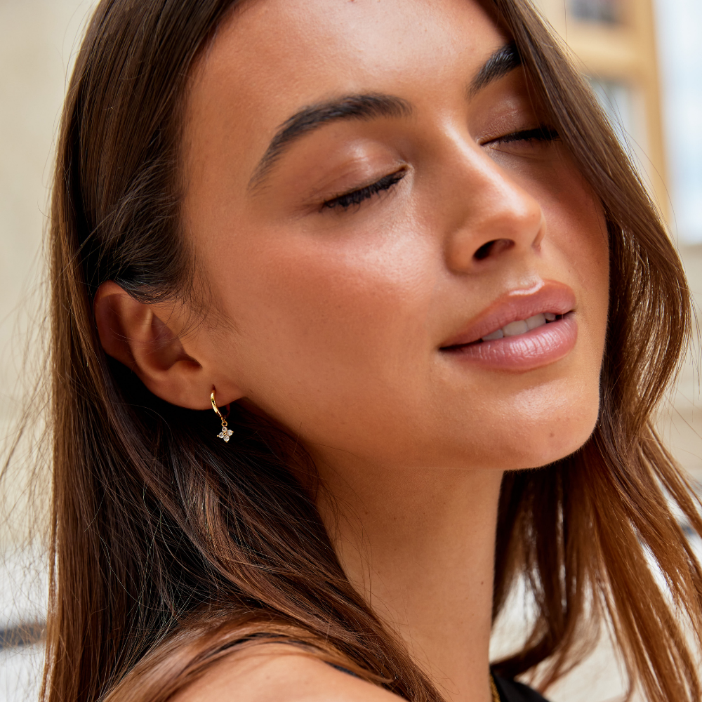 Chloe Crystal Clover Earrings