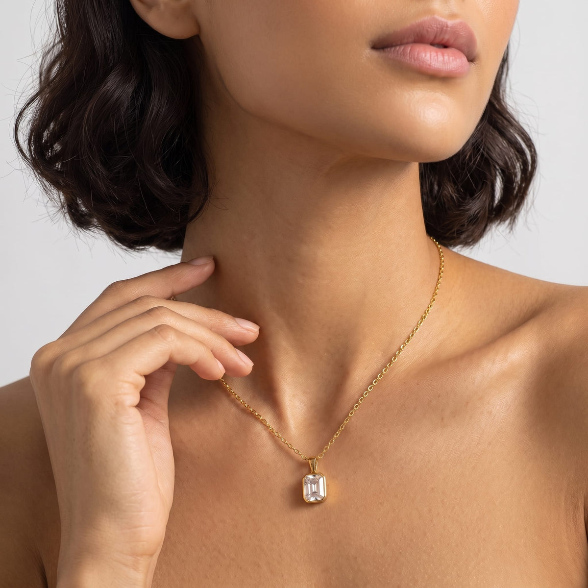 Step Cut Pendant