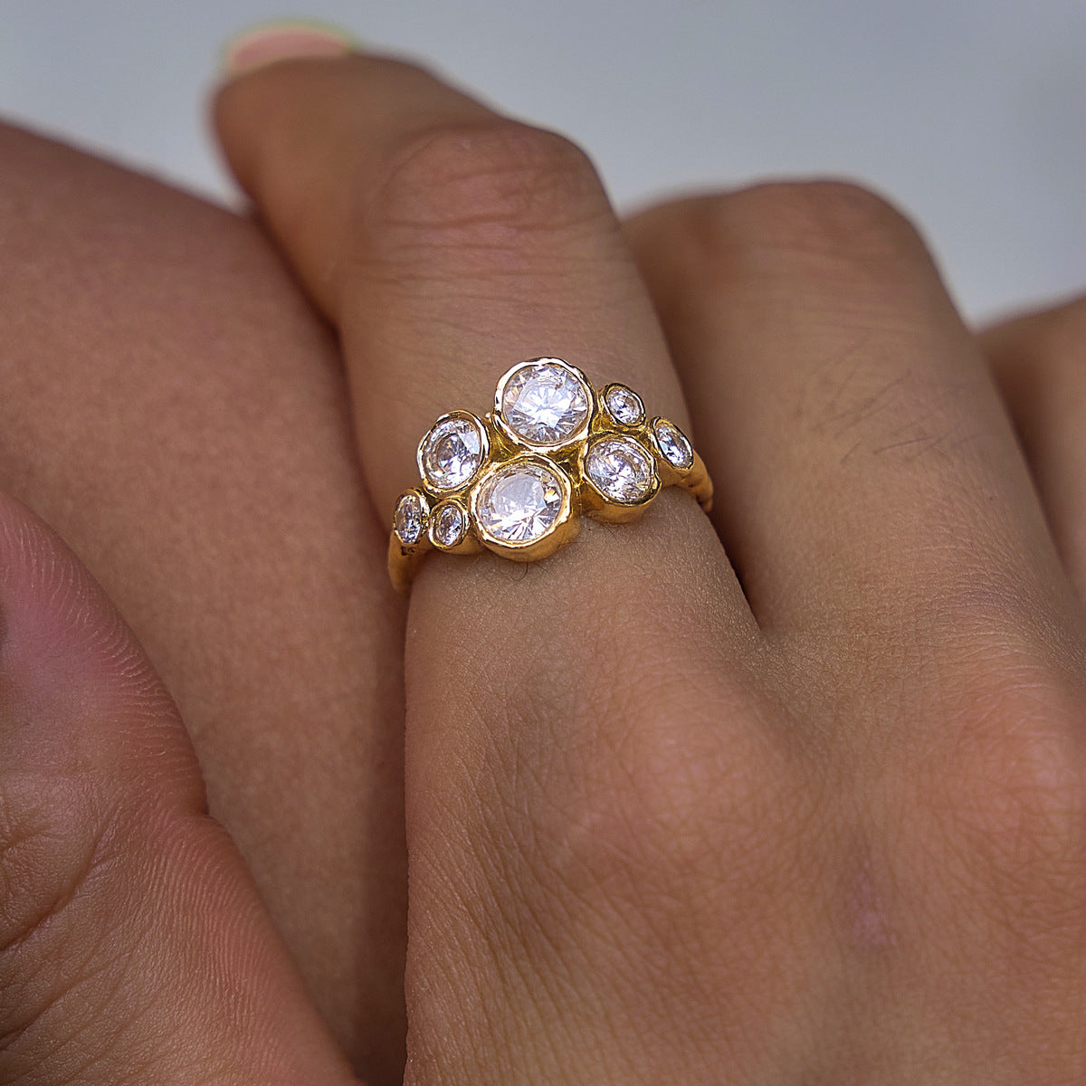 Bezel Cluster Ring