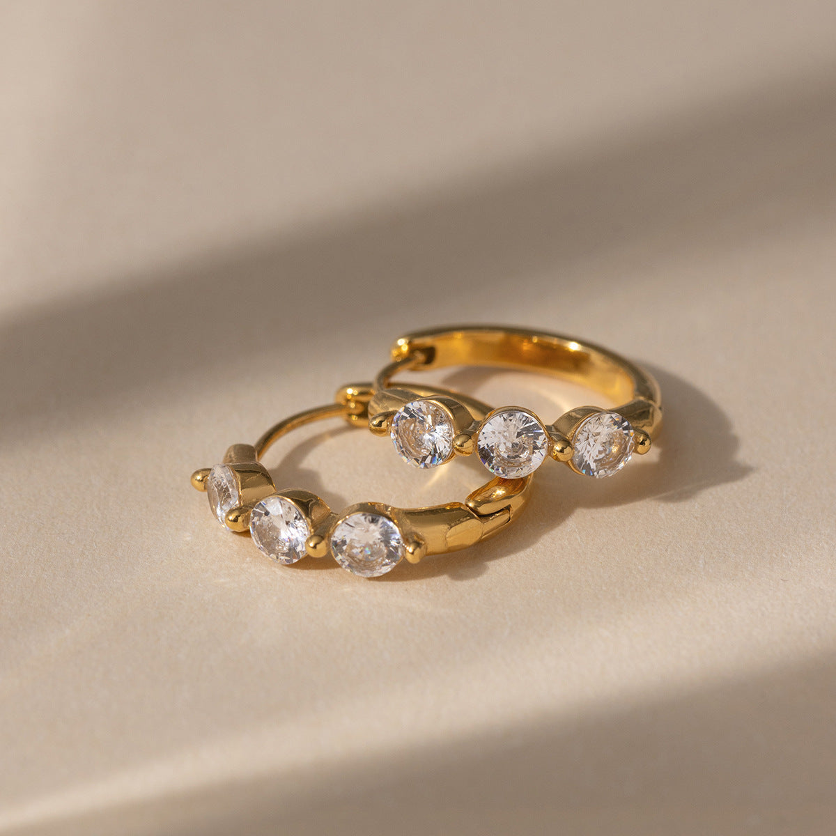 Three Stone Hoops