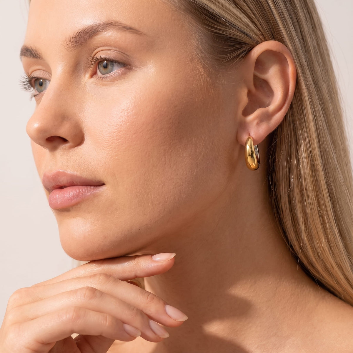 Two-Tone Dome Hoops