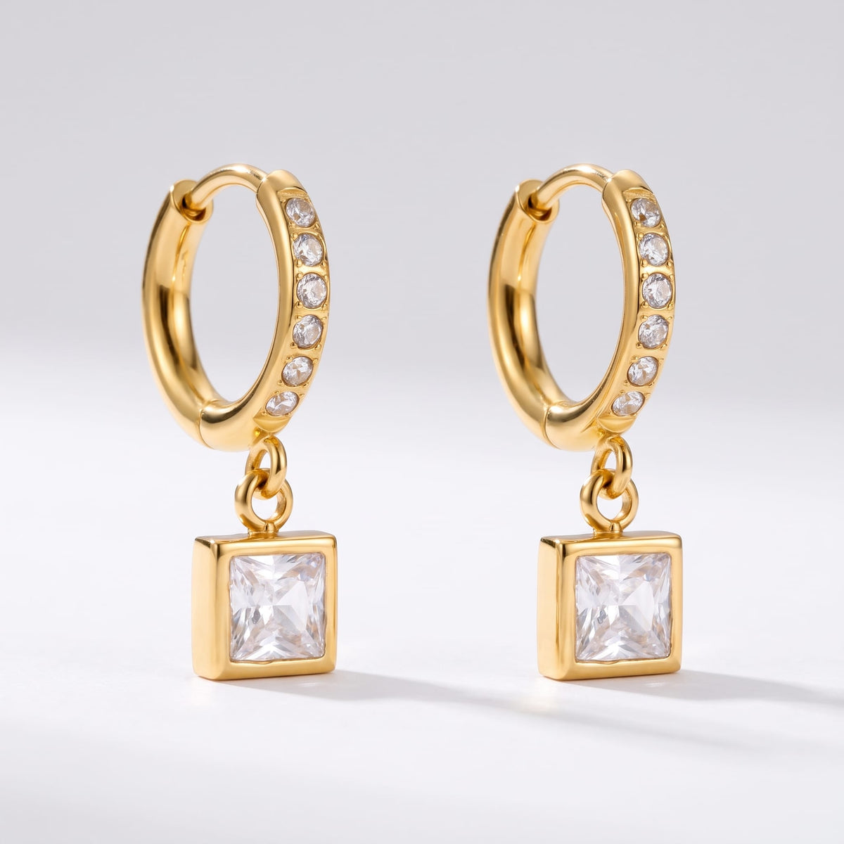 Square Crystal Huggies