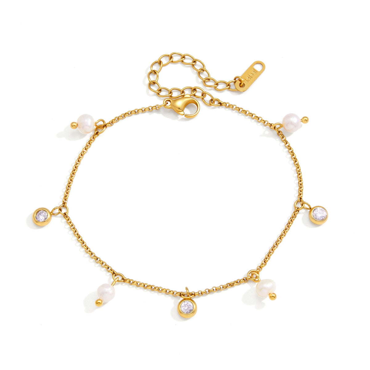 Pearl Charm Bracelet