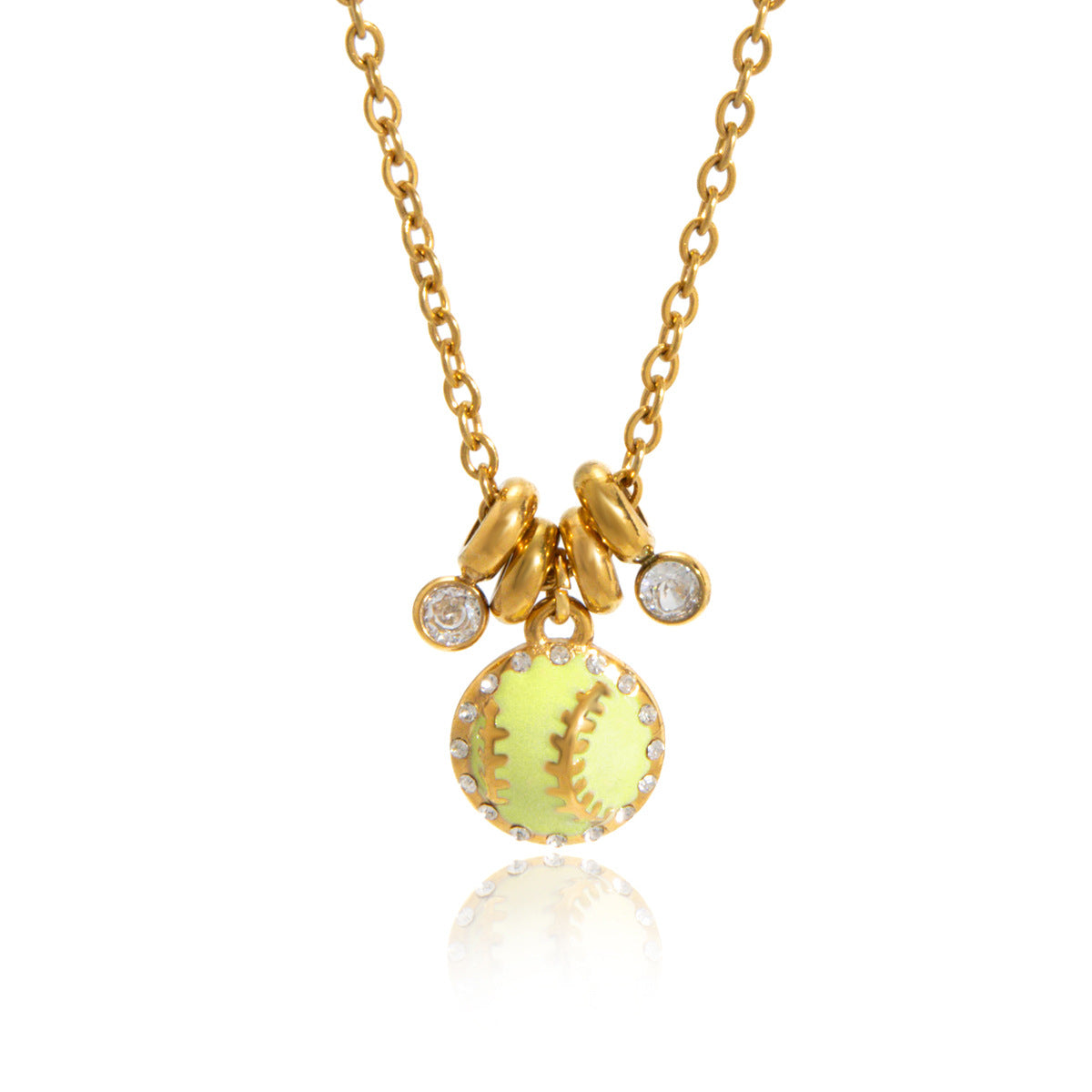 Softball Charm Necklace