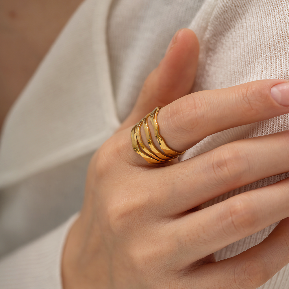 Hailey Layered Gold Ring