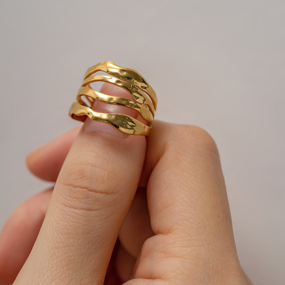 Hailey Layered Gold Ring