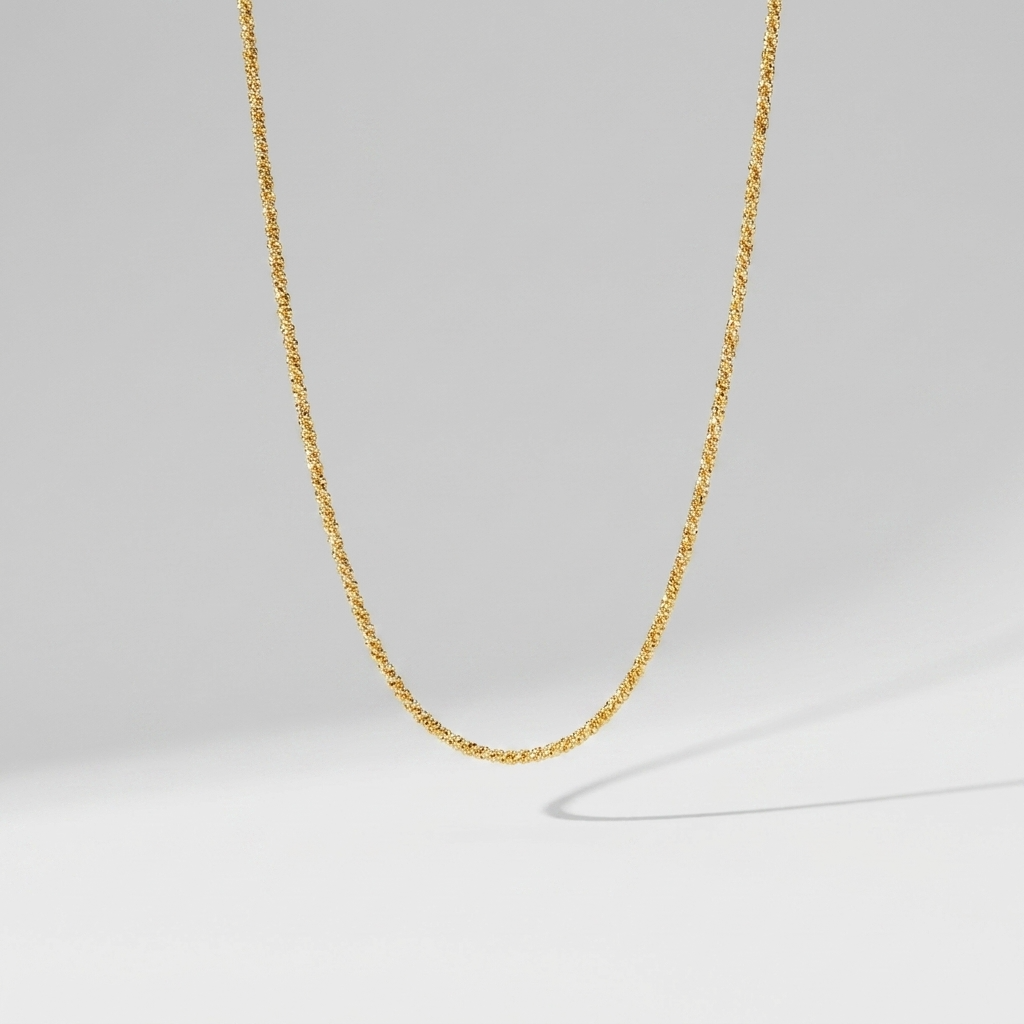 Abigail Gold Chain Necklace Close Up Detail