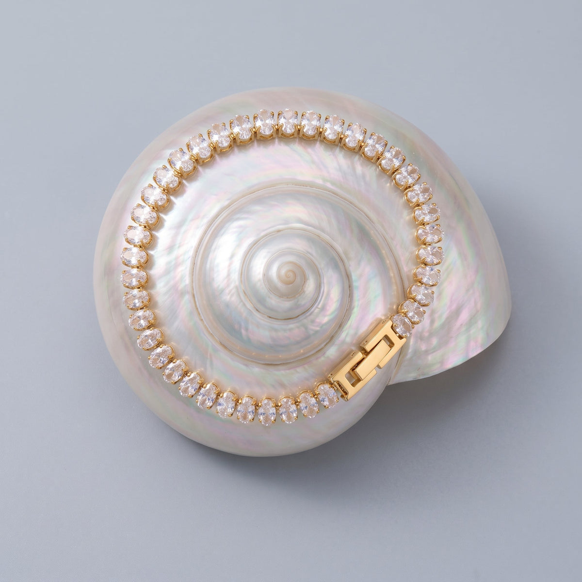 Lucienne Oval Zircon Tennis Bracelet