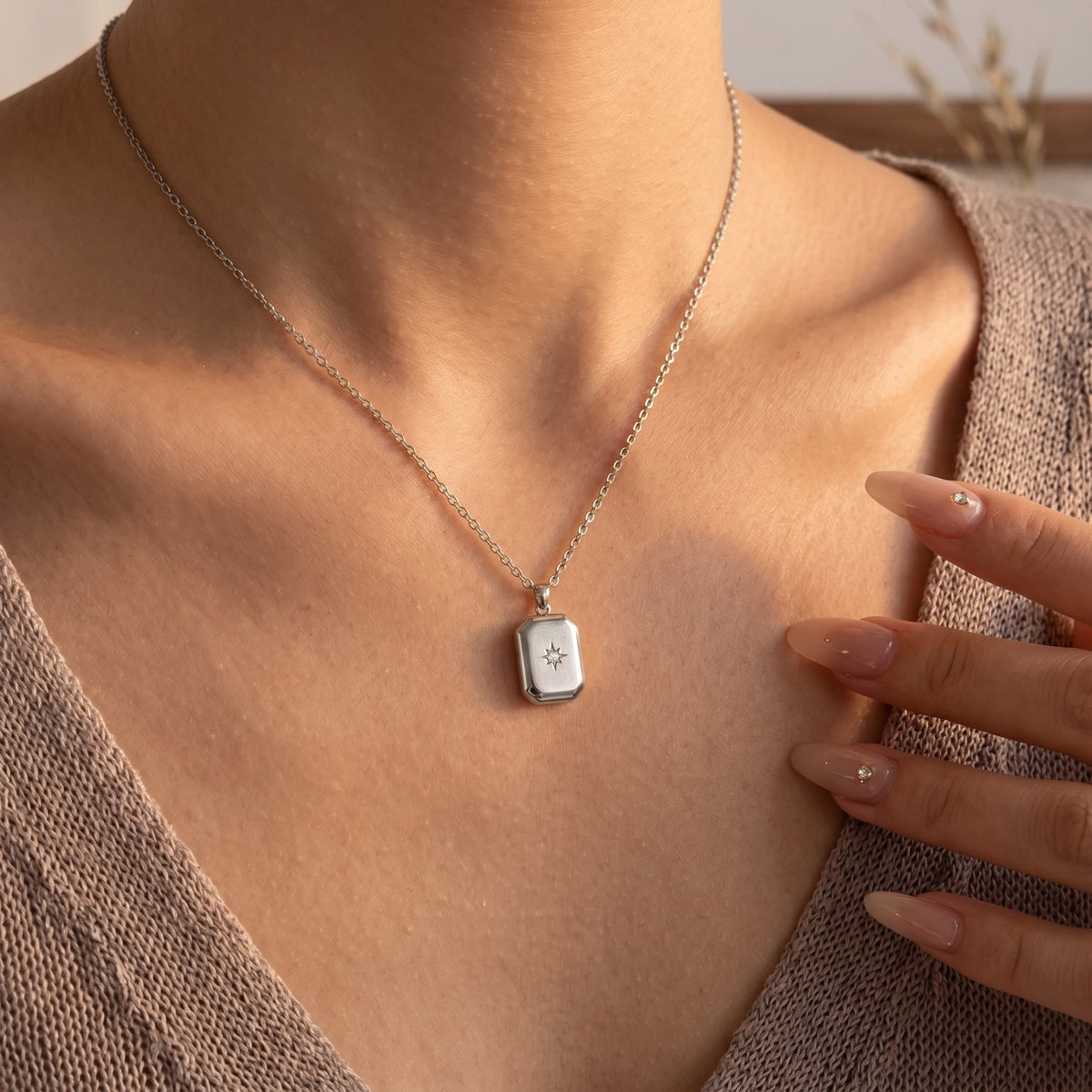 Agatha Silver Star Pendant Necklace