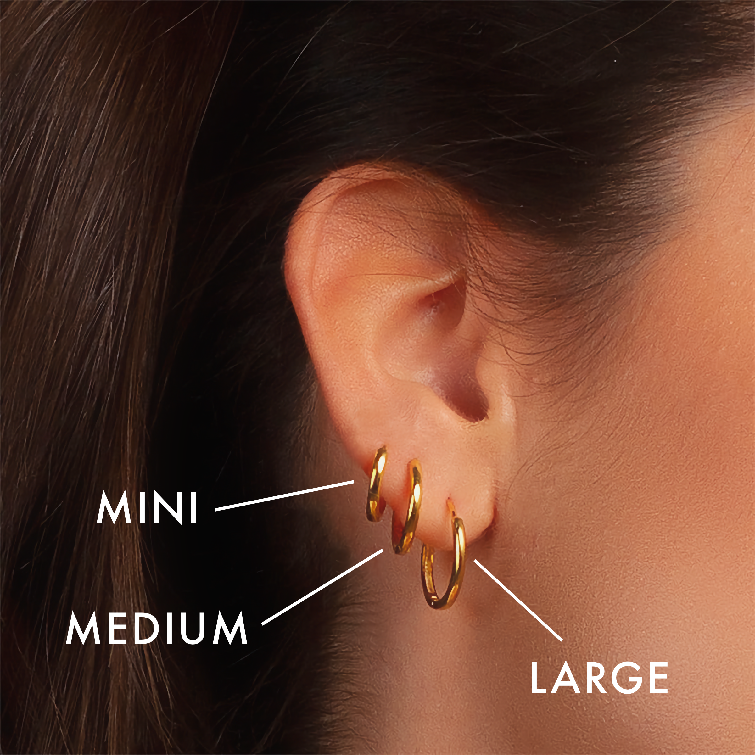 Emilie Classic Round Hoops