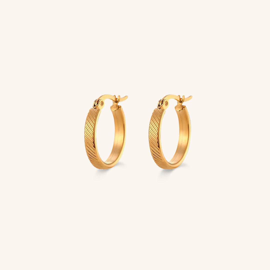 Elanor Gold Hoop Earrings