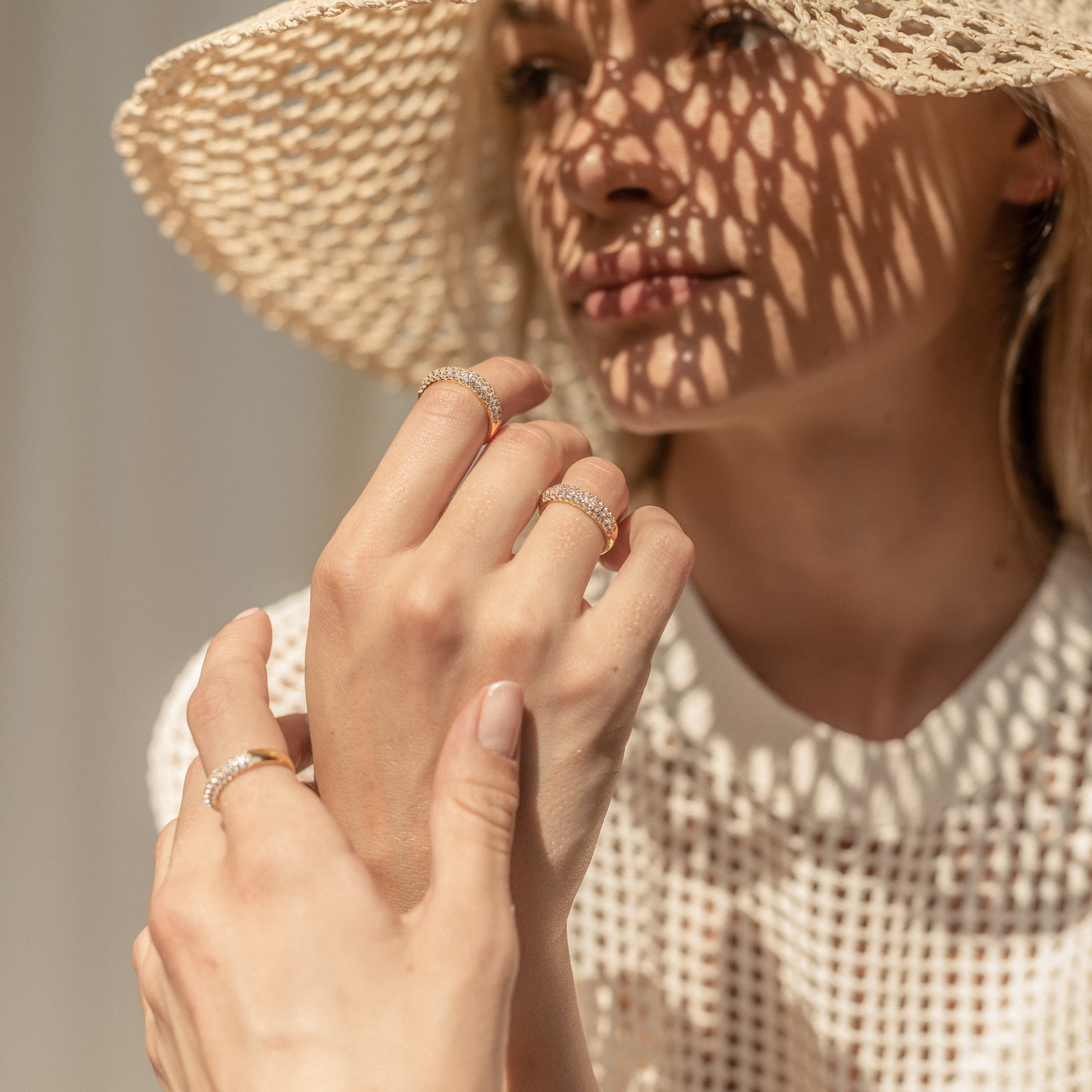 Emilie Luxe Pavé Ring