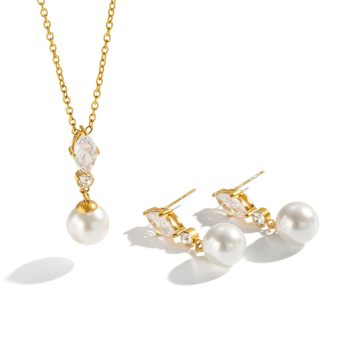 Marquise Pearl Pendant