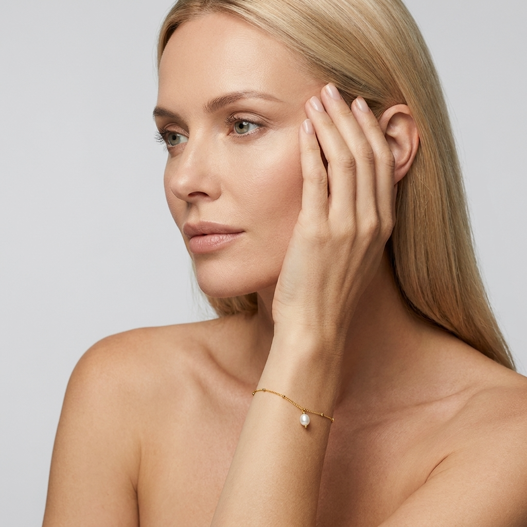 Léa Dainty Pearl Drop Bracelet with Ethically Sourced Pearl
