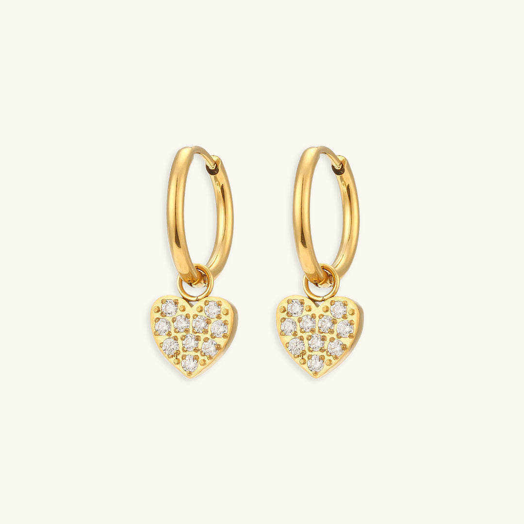 Margaret Gold Earrings with AAAAA Diamond Simulants